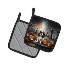 Load image into Gallery viewer, Cavalier Spaniel Spooky Halloween Pot Holders - Set of 2 Decorative Kitchen Helpers | Made in the USA