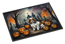 Load image into Gallery viewer, Cavalier Spaniel Spooky Halloween Doormat -  18x27 Decorative Floor Mat – Indoor/Outdoor Rug