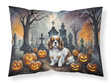 Load image into Gallery viewer, Cavalier Spaniel Spooky Halloween Fabric Standard Pillowcase – Artistic Decorative Front, White Back