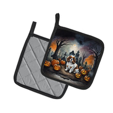 Load image into Gallery viewer, Cavalier Spaniel Spooky Halloween Pot Holders - Set of 2 Decorative Kitchen Helpers | Made in the USA