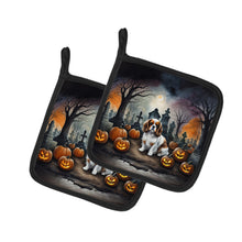 Load image into Gallery viewer, Cavalier Spaniel Spooky Halloween Pot Holders - Set of 2 Decorative Kitchen Helpers | Made in the USA