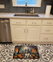 Load image into Gallery viewer, Cavalier Spaniel Spooky Halloween Memory Foam Kitchen Mat