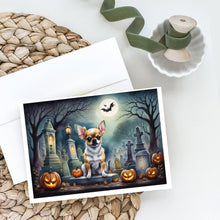 Load image into Gallery viewer, Chihuahua Spooky Halloween Greeting Cards -  Blank Note Cards – 8-Pack of Artist-Designed Cards with Envelopes