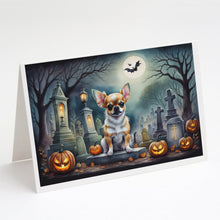 Load image into Gallery viewer, Chihuahua Spooky Halloween Greeting Cards -  Blank Note Cards – 8-Pack of Artist-Designed Cards with Envelopes
