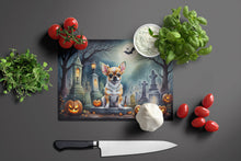 Load image into Gallery viewer, Chihuahua Spooky Halloween Glass Cutting Boards – Durable, Decorative Kitchen Art Large