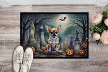 Load image into Gallery viewer, Chihuahua Spooky Halloween Doormat -  18x27 Decorative Floor Mat – Indoor/Outdoor Rug