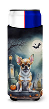 Load image into Gallery viewer, Chihuahua Spooky Halloween Slim Can Huggers – Fun, Functional Drink Coolers for Every Occasion