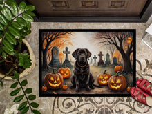 Load image into Gallery viewer, Chocolate Labrador Retriever Spooky Halloween Doormat -  18x27 Decorative Floor Mat – Indoor/Outdoor Rug
