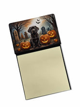 Load image into Gallery viewer, Chocolate Labrador Retriever Spooky Halloween Sticky Note Holder- Refiilable Desk Accessory Note Pad