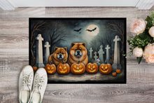 Load image into Gallery viewer, Chow Chow Spooky Halloween Doormat - 24x36 Decorative Floor Mat – Indoor/Outdoor Rug with Artistic Flair