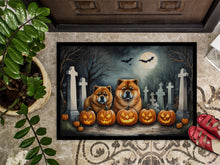 Load image into Gallery viewer, Chow Chow Spooky Halloween Doormat -  18x27 Decorative Floor Mat – Indoor/Outdoor Rug