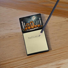 Load image into Gallery viewer, Chow Chow Spooky Halloween Sticky Note Holder- Refiilable Desk Accessory Note Pad