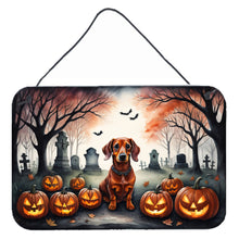 Load image into Gallery viewer, Dachshund Spooky Halloween Wall or Door Hanging Prints