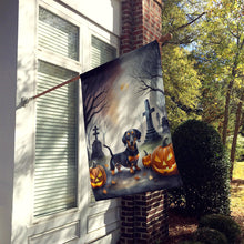 Load image into Gallery viewer, Dachshund Spooky Halloween House Flag