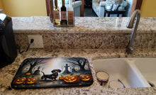 Load image into Gallery viewer, Dachshund Spooky Halloween Dish Drying Mat