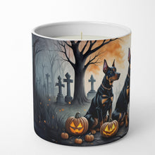 Load image into Gallery viewer, Doberman Pinscher Spooky Halloween Decorative Soy Candle
