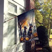 Load image into Gallery viewer, Doberman Pinscher Spooky Halloween House Flag