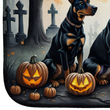 Load image into Gallery viewer, Doberman Pinscher Spooky Halloween Dish Drying Mat