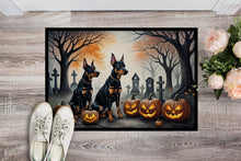 Load image into Gallery viewer, Doberman Pinscher Spooky Halloween Doormat - 24x36 Decorative Floor Mat – Indoor/Outdoor Rug with Artistic Flair