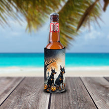 Load image into Gallery viewer, Doberman Pinscher Spooky Halloween Slim Can Huggers – Fun, Functional Drink Coolers for Every Occasion