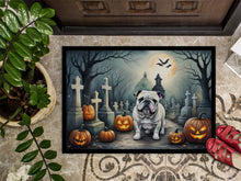 Load image into Gallery viewer, English Bulldog Spooky Halloween Doormat -  18x27 Decorative Floor Mat – Indoor/Outdoor Rug