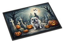 Load image into Gallery viewer, English Bulldog Spooky Halloween Doormat -  18x27 Decorative Floor Mat – Indoor/Outdoor Rug