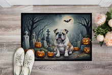 Load image into Gallery viewer, English Bulldog Spooky Halloween Doormat - 24x36 Decorative Floor Mat – Indoor/Outdoor Rug with Artistic Flair