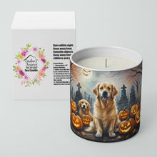 Load image into Gallery viewer, Golden Retriever Spooky Halloween Decorative Soy Candle