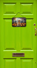 Load image into Gallery viewer, Golden Retriever Spooky Halloween Wall or Door Hanging Prints