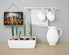 Load image into Gallery viewer, Golden Retriever Spooky Halloween Wall or Door Hanging Prints