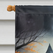 Load image into Gallery viewer, Golden Retriever Spooky Halloween House Flag