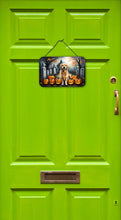 Load image into Gallery viewer, Golden Retriever Spooky Halloween Wall or Door Hanging Prints