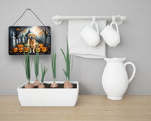 Load image into Gallery viewer, Golden Retriever Spooky Halloween Wall or Door Hanging Prints
