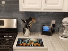 Load image into Gallery viewer, Golden Retriever Spooky Halloween Glass Cutting Boards – Durable, Decorative Kitchen Art Large