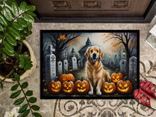 Load image into Gallery viewer, Golden Retriever Spooky Halloween Doormat -  18x27 Decorative Floor Mat – Indoor/Outdoor Rug