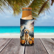Load image into Gallery viewer, Golden Retriever Spooky Halloween Slim Can Huggers – Fun, Functional Drink Coolers for Every Occasion