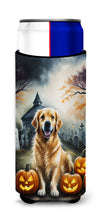 Load image into Gallery viewer, Golden Retriever Spooky Halloween Slim Can Huggers – Fun, Functional Drink Coolers for Every Occasion