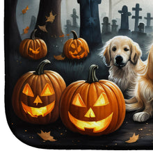 Load image into Gallery viewer, Golden Retriever Spooky Halloween Dish Drying Mat