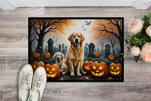 Load image into Gallery viewer, Golden Retriever Spooky Halloween Doormat -  18x27 Decorative Floor Mat – Indoor/Outdoor Rug