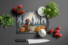 Load image into Gallery viewer, Irish Setter Spooky Halloween Glass Cutting Boards – Durable, Decorative Kitchen Art Large