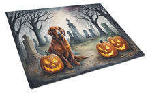 Load image into Gallery viewer, Irish Setter Spooky Halloween Glass Cutting Boards – Durable, Decorative Kitchen Art Large
