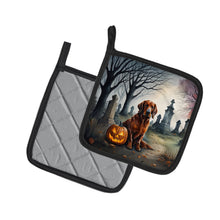 Load image into Gallery viewer, Irish Setter Spooky Halloween Pot Holders - Set of 2 Decorative Kitchen Helpers | Made in the USA