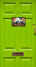 Load image into Gallery viewer, Keeshond Spooky Halloween Wall or Door Hanging Prints