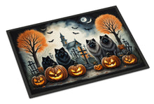 Load image into Gallery viewer, Keeshond Spooky Halloween Doormat - 24x36 Decorative Floor Mat – Indoor/Outdoor Rug with Artistic Flair