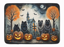 Load image into Gallery viewer, Keeshond Spooky Halloween Memory Foam Kitchen Mat