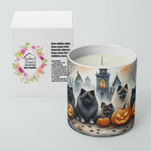 Load image into Gallery viewer, Keeshond Spooky Halloween Decorative Soy Candle