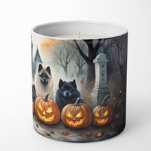 Load image into Gallery viewer, Keeshond Spooky Halloween Decorative Soy Candle