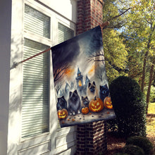 Load image into Gallery viewer, Keeshond Spooky Halloween House Flag