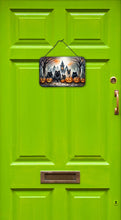 Load image into Gallery viewer, Keeshond Spooky Halloween Wall or Door Hanging Prints