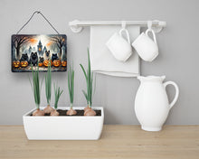 Load image into Gallery viewer, Keeshond Spooky Halloween Wall or Door Hanging Prints